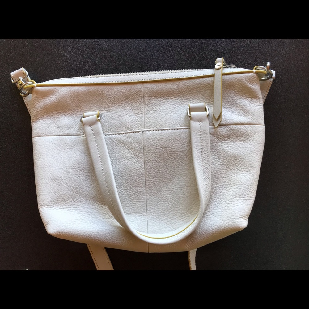 White Fossil Messenger/Satchel Bag/NWT